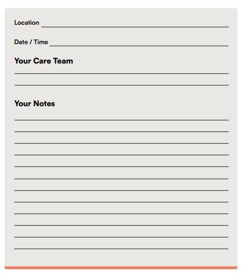 Template for my appointment details format