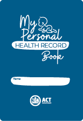 Personal Health Record book cover.