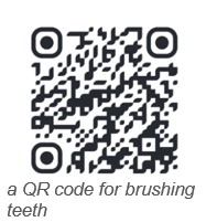 QR code for brushing teeth