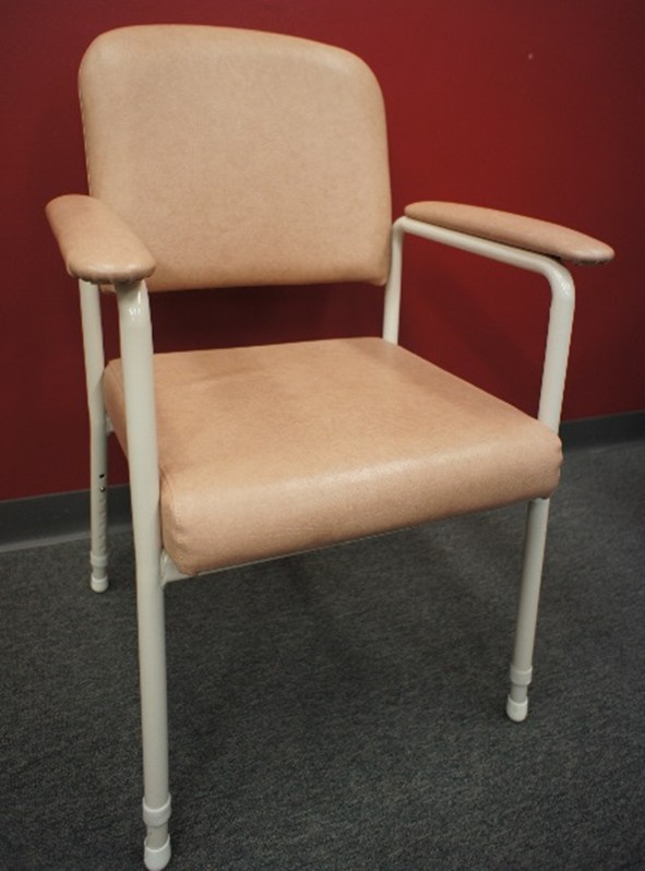Orange coloured utility chair