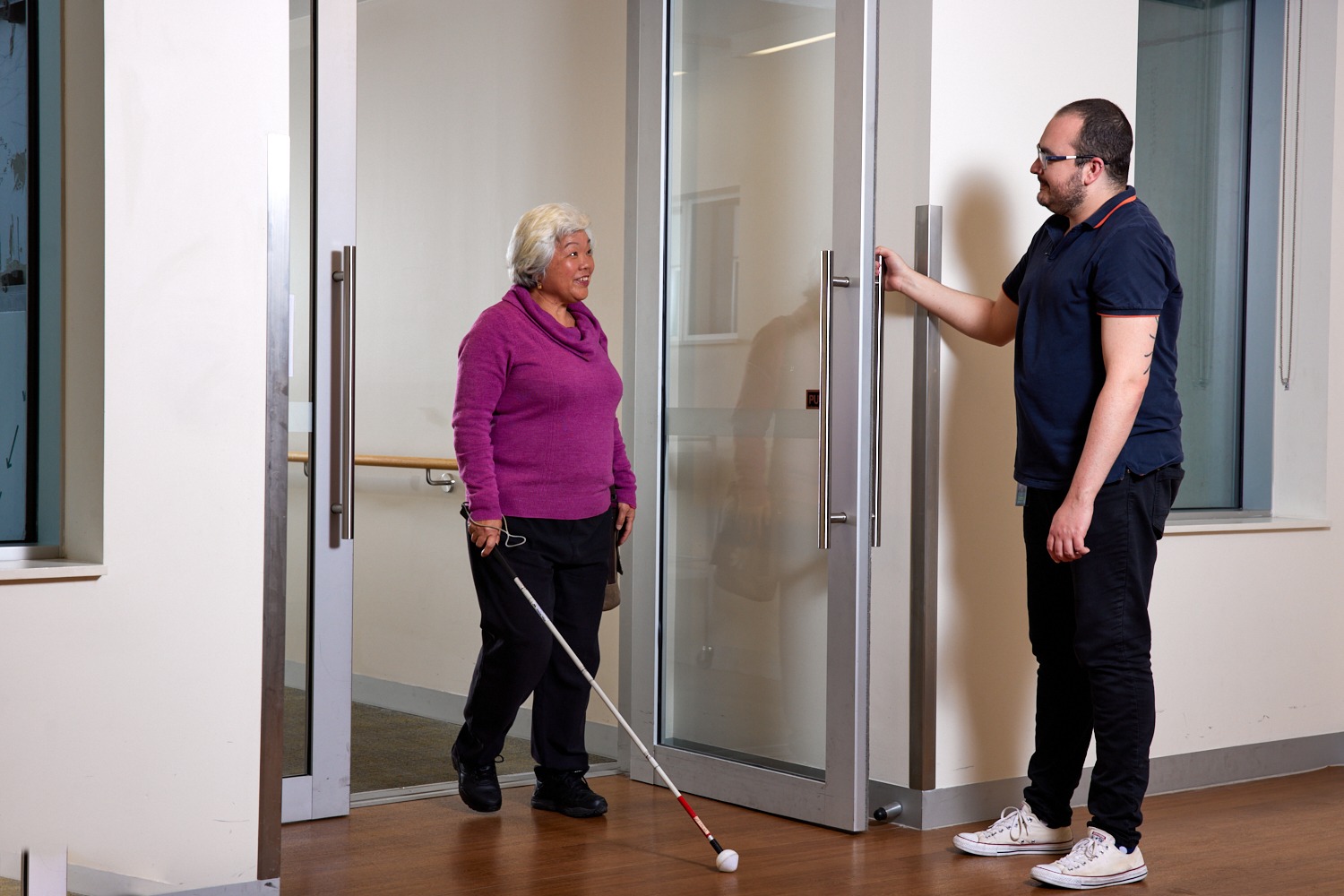 A consumer meeting with a Canberra Health Services Podiatrist